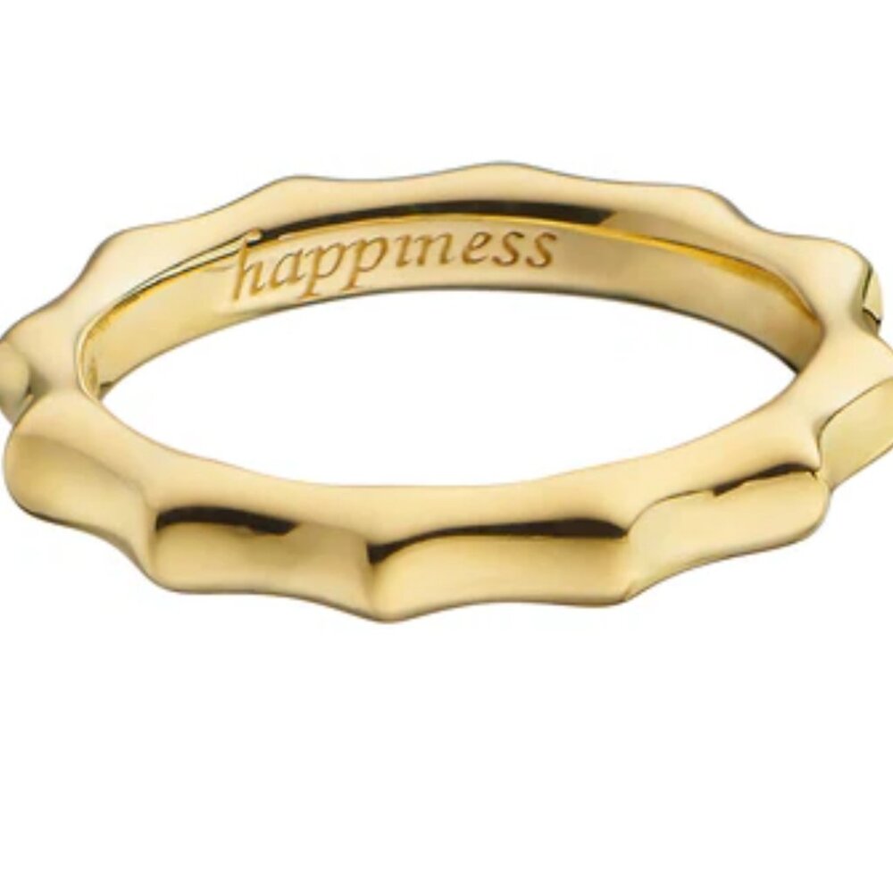 MONICA RICH KOSANN HAPPINESS SUN POESY STACKABLE 18K YELLOW GOLD RING 3